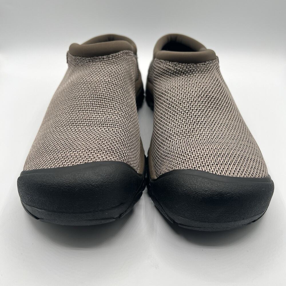 KEEN women Slip-On Casual Shoes Size 9.5 Taupe Mesh Knit Comfort Water Resistant
